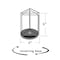 Azar Displays Three-Sided Revolving Sign and Menu Holder, 4 in. W x 6 in. H 193726-WHT - alternate 2